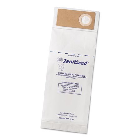 Vacuum Filter Bags Designed To Fit Nilfisk Carpetwin Upright 14/18/advac, 100/ct