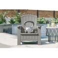 thumbnail image 2 of Suncast Adirondack Chair with Storage, Outdoor Patio Resin Chair - Dove Gray, 2 of 6