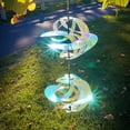 thumbnail image 5 of In the Breeze 2480— Iridescent Double Vortex Spinner — Mesmerizing and Colorful Hanging Wind Spinner, 5 of 5