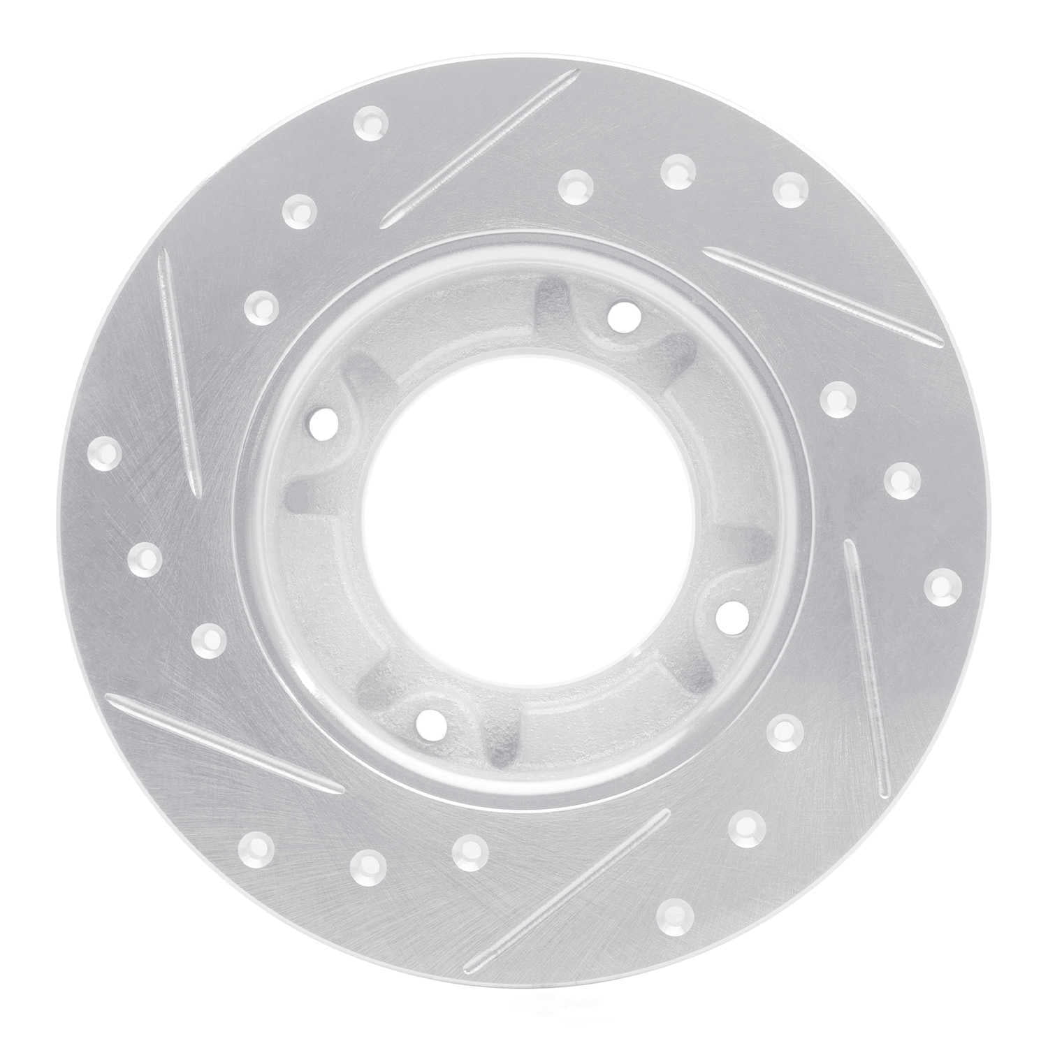 Dynamic Friction Company 631-59002R DFC Brake Rotor - Drilled And Slotted - Silver
