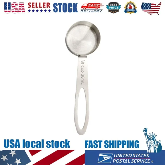 Stainless Steel Coffee Scoop 30Ml 2 Tablespoon Measuring Scoops For Kitchen
