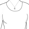 thumbnail image 2 of Bling Jewelry Womens Howling Wolf Crescent Moon Pendant Werewolf Necklace Sterling Silver, 2 of 5