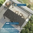 thumbnail image 3 of 10' x 13' Louvered Pergola with Adjustable Roof, Outdoor Metal Patio Pergola for Backyard, Pool & Deck, Black, 3 of 7