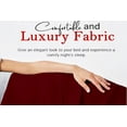 thumbnail image 6 of Pure Egyptian Queen Size Cotton Bed Sheets Set (Queen, 500-TC Sheets), 4-Pieces Egyptian Cotton Sheets Queen Size Bed- Sateen Sheets - (10-12") Deep Pocket Sheets, Deep Crimson Red, 6 of 7