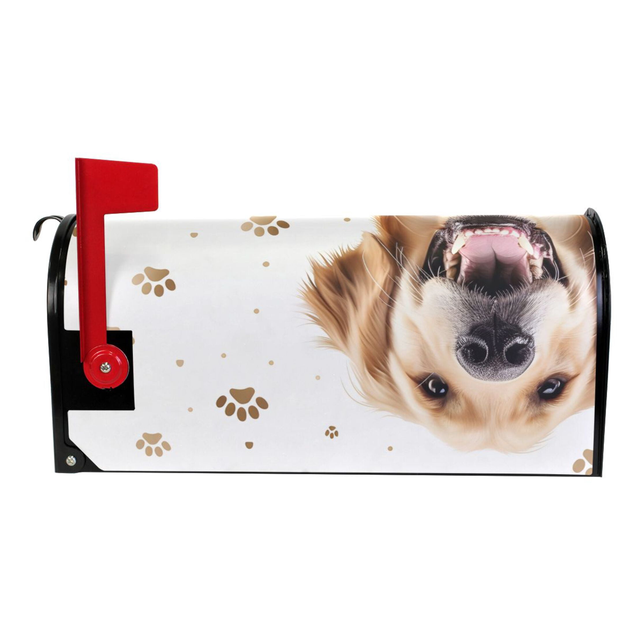 Dog Bones Claws Mailbox Cover Magnetic Standard Size Post Box Cover Wraps Home Garden Decor 18" X 21"