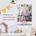 thumbnail image 4 of FMSHPON Street View Paris Clipboard Hardboard Wood Nursing Clip Board and Pull for Standard A4 Letter 13x9 inches, 4 of 6