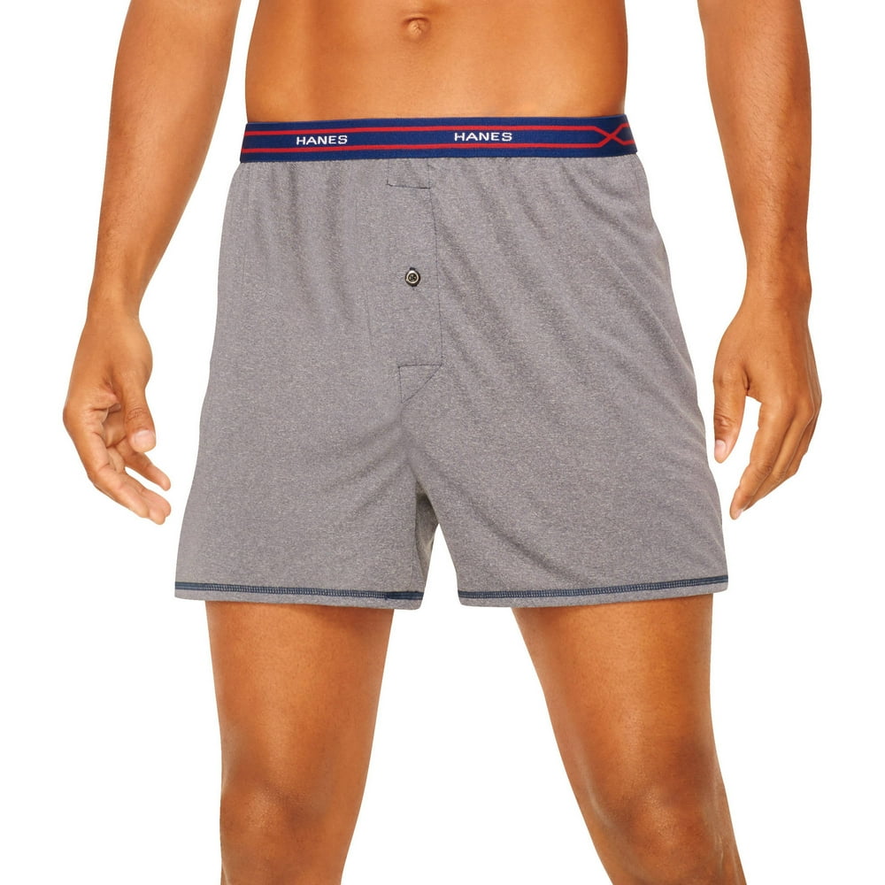 Hanes Men's XTemp Performance Cool Boxers, 3 Pack Colors May Vary