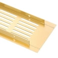 thumbnail image 3 of Air Vents Cover, 4Pcs 250 x 60mm - Aluminum Alloy Mesh Air Return Vent Cover, Rectangle Louvered Ventilation Grille for Shoe Cabinet Wardrobe (Gold), 3 of 5