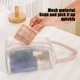 thumbnail image 4 of onlyliua Ofertas Del Día Bolsa de Maquillaje, Bolsa de Viaje Portátil, Transparente, para Artículos de Tocador, para Cuidado de Los Ojos, para Brochas, para La Boca, Bolsa de Almacenamiento de Gasa R, 4 of 7