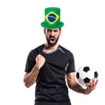 thumbnail image 7 of Jiibva Brazil Flag Pattern Top Hat Sports Party Hat Independence Day Headwear for Festival Carnival Halloween Fancy Dress Accessory, 7 of 7
