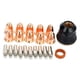 thumbnail image 1 of 22 piezas de accesorios de antorcha de , de soldadura PTM-60 , puntas de cubierta de boquilla de 0,8mm, dispositivos de consumibles shamjiam Cortador de soplete de plasma, 1 of 6