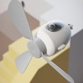 thumbnail image 4 of Wosthever Ventilador de techo Colgante Control remoto Temporización ajustable Enfriador de verano Dormitorio Sin escobillas Plástico Refrigeración de Electrodomésticos Potencia directa blanca Wosthever HA063956-02, 4 of 6