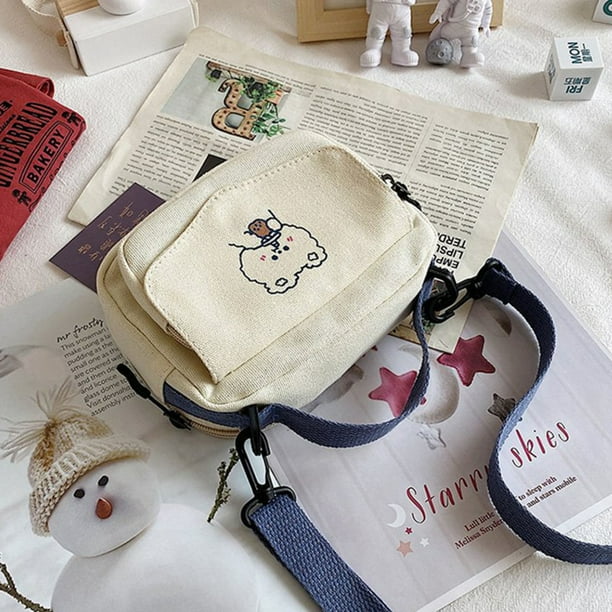 Casual Shoulder Messenger Bag Multiple Compartments Bag for Teen Girls