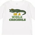 thumbnail image 4 of Inktastic In a While Crocodile with Cool Green Crock in Sunglasses Boys or Girls Long Sleeve Toddler T-Shirt, 4 of 5