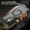 thumbnail image 3 of Dteck for Samsung Galaxy S24 Ultra Case with Magnetic, Compatible with MagSafe, Military Drop Protection Slim Translucent Matte Shockproof with Anti-Fingerprint Phone Case,Black, 3 of 8