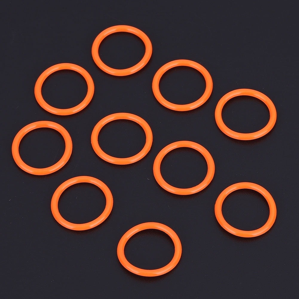 Paintball Air Tank O‑rings 10pcs 13.8x1.9mm High Strength Polyurethane O‑rings For Paintball CO2 Air Tank (Orange)