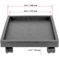 thumbnail image 2 of KINJOEK 2 Pack 11.8 Inch Square Plant Caddy with Wheels, Rolling Plant Stand, Heavy Duty  Planter Saucer Tray for Indoor Outdoor, 2 of 4