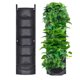 thumbnail image 1 of Bolsas de cultivo colgantes de 2 piezas, bolsa de maceta colgante con 7 bolsillos, para plantas y flores, adecuadas para exteriores, interiores, jardín-negro, 1 of 6