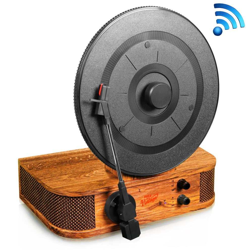 PYLE PLTT21BT Classic Vintage Style Bluetooth Turntable Vertical