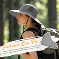 thumbnail image 4 of Solaris Womens Sun Hats UV Protection,Wide Brim Large Bill Flap Sun Hat for Beach Camping Hiking Hunting Fishing, 4 of 6