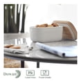 thumbnail image 4 of DOWAN 6 inch Extra Large Porcelain Butter Dish With Cover, White, 4 of 7