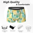 thumbnail image 2 of Men's Boxer Briefs, Pineapples1 A Soft Comfy Mens Underwear Boxer Briefs Breathable With Widen Waist, 2 of 7