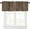 Animal Print-15, variant on Leopard Print Valance Curtain Wild Safari Skin Pattern Cheetah Cat Black Brown Fur Wildlife Rod Pocket Valance Window Treatments 1 Panel Short Curtains for Kitchen Farmhouse 54 x 18 in