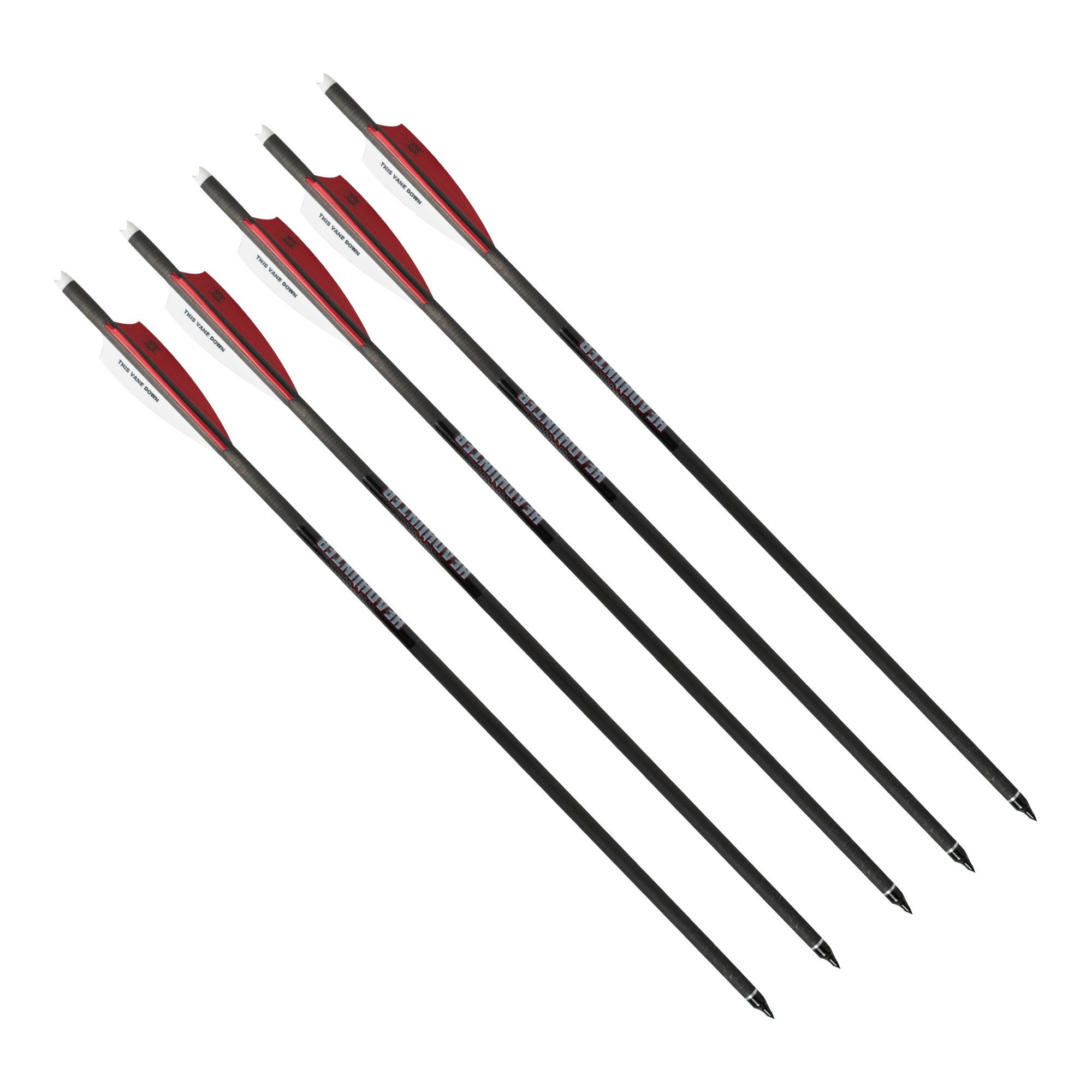 Barnett HeadHunter Outdoors Carbon Crossbow 20-Inch Arrows with Field Points (5 Pack) - image 2 of 5