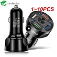 thumbnail image 2 of 1~10PCS Vumpach 4 Ports USB Car Charge 48W Quick 7A Mini Fast Charging For 11 Mobile Phone Charger Adapter Style B 10pcs, 2 of 6