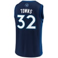 thumbnail image 3 of Men's Fanatics Branded Karl-Anthony Towns Navy/Blue Minnesota Timberwolves Replica Jersey, 3 of 3