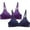 Purple, variant on 2 Pack Small Bras for Women No Underwire Bras Solid Color Wireless Bra Daily Wear Bralettes Comfort Push up Bra Cheap