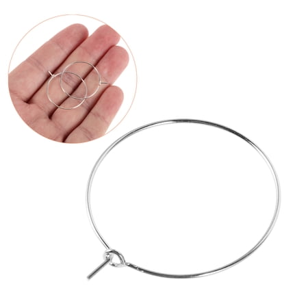 HEANUJJ 200Pcs Metal Wine Glass Markers Plated Silver Reusable Drink Identifiers for Elegant Celebrations