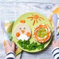 thumbnail image 4 of FrostHike Reusable Portable Travel Utensils Silverware Forks Spoons & Knives Set of 2 for Camping Wheat Straw Plastic with Storage Case (Blue/Pink. Service for 2), 4 of 5