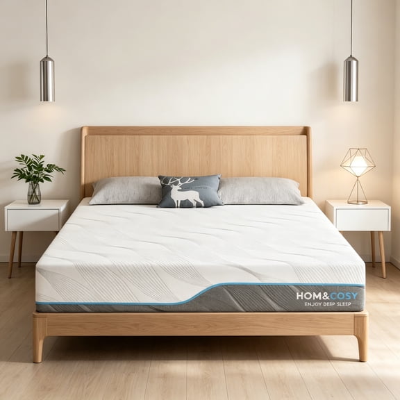 8 Inch Queen Dual-Sided Flippable Gel Memory Foam Mattress, Medium to Extra Firm Zoned Pressure Relief & Back Pain Support, CertiPUR-US Certified Mattress in a Box