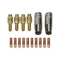 thumbnail image 2 of 16Pcs Mb15 15Ak Mig Welding Contact Tip 0.8Mm/1.0Mm/1.2Mm Protective Nozzle Set For Welding Power Tool Accessories, 2 of 8