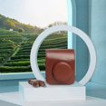 thumbnail image 3 of Stylish Brown PU Leather Piece Camera Bag Protective Storage Pouch for Instax Mini 12, 3 of 8
