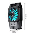 thumbnail image 3 of Electrónica, Hogar inteligente, Ropa inteligente y otros, Artefacto de juego Ventilador de radiador para teléfono móvil con cable USB Ventilador pequeño para teléfono móvil Clip trasero para radiador, 3 of 8