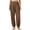 Brown(Womens Pants), variant on No Boundarie Boho Harem Pants for Women High Waisted Smocked Casual Lounge Joggers Lightweight Baggy Yoga Trousers with Pockets