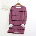 thumbnail image 2 of Lindreshi Plus Size Tops Long Sleeve Women's Large Loose Raglan Top Thickened and Velvet Lamb Wool Warm Underlay, 2 of 4
