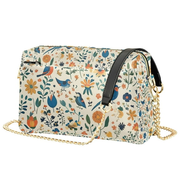 FORMRS Women Crossbody Purse with Chain Strap Vegan Leather Shoulder Handbag, Cute Animals