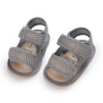 thumbnail image 4 of Akiihool Boys Soft Sole Sandals Pre-Walking Baby Sandals Breathable & Comfortable (Grey,4), 4 of 6