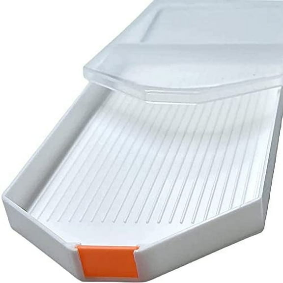 2Pk Bright White Diamond Painting Trays with Lids and Removable Insert, Bead, Nail, or Rhinestone Storage Tray by DPG - The Diamond Paint Group