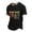 Black, variant on jxwkldstb Vintage 1969 Original Parts Short Sleeve Crew Neck T Shirt with Rainbow Trim and Graphic Print for Men Women
