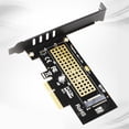 thumbnail image 2 of 4 Piezas M.2 SSD -e 3.0 X 4 Controlador De Host Admite s De Expansión Tipo Tipo 2280 2260 2242 2230 Yotijar Adaptador SSD M 2 NVMe a PCIe, 2 of 10