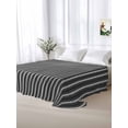 thumbnail image 6 of Twin Flat Sheet 66"x96", Geometric Grey Soft Lightweight Bedding Flat Sheets Only, Abstract Contemporary Minimalist Line Brushed Microfiber Top Bed Sheet, Breathable StainResistant Bedsheets, 6 of 9