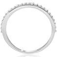 thumbnail image 2 of Pompeii 1/8ct Stackable Womens Diamond Wedding Ring 10k White Gold (I/J,I2-I3), 2 of 4