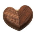 thumbnail image 2 of Caja de madera para anillos de boda, joyero, caja de recuerdos, caja para guardar anillos portátil, caja para anillos para cumpleaños y aniversario, 2 of 9