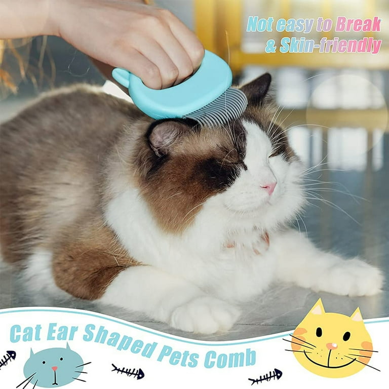 Cat Comb for Hair Cat Shell Comb Grooming and Painless Deshedding Matted Tangled Hair for Cats and Dogs