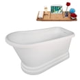 thumbnail image 4 of 59" Streamline B-444-186-BL Soaking Freestanding Tub and Tray With Internal Drain in Matte Black, 4 of 10