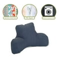 thumbnail image 6 of Majestic Home Goods Decorative Navy Wales Reading Pillow, 6 of 6